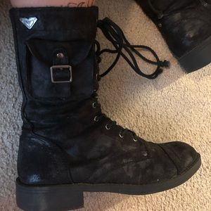 Roxy Brand Women’s Black Combat Boot
